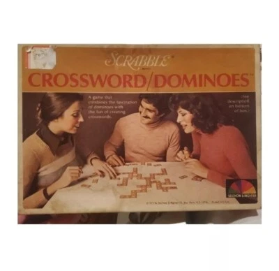 Scrabble Crossword/Dominoes VTG 1975 Edition By Selchow & Righter, 2-4  Players - Image 1 of 4