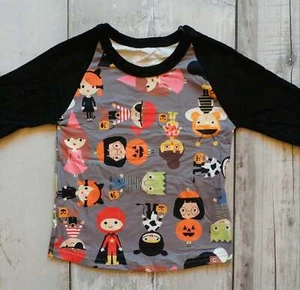 Halloween Raglan Shirt - Unisex Halloween Top for Boys and Girls - Picture 1 of 1