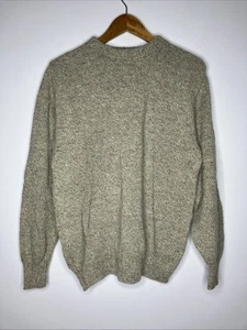Vintage Timber Valley Wool Blend Knit Sweater Men's Large Beige New Grandpa - Picture 1 of 8
