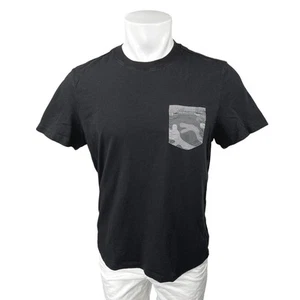 Michael Kors Men's Black Short Sleeve Crew Neck Pocket Tee T Shirt Top Size L - Picture 1 of 4
