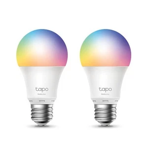 Tp-Link Tapo Smart Wi-Fi Multicolour Light Bulb 2 Pack - Afbeelding 1 van 1