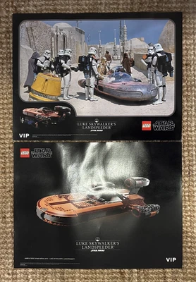 2 x VIP Limited Edition Lego Star Wars Posters Luke Skywalkers Landspeeder (441) - Image 1 of 3