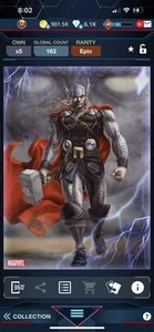 Odinson Astonishing Thor Blue #7 Topps Marvel Collect D - Picture 1 of 2