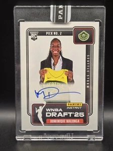 Dominique Malonga RC - 2025 Panini Instant Auto /99 WNBA Seattle Storm - Picture 1 of 2