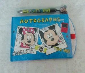 DISNEY STORE MICKEY & MINNIE MOUSE AUTOGRAPH BOOK WITH PEN NEW & SEALED - Picture 1 of 2