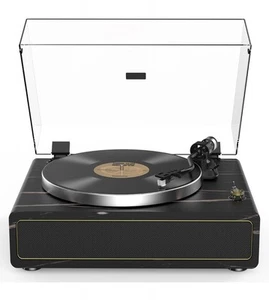 Retrolife Plattenspieler mit Integrierten Lautsprechern Riemenantrieb - Bild 1 von 7