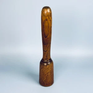 ANTIQUE WOODEN TREEN POTATO MASHER - Picture 1 of 11