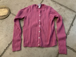 Lilly Pulitzer rosa Zopfmuster Cardigan Pullover; Mädchen Größe 14 - Bild 1 von 5