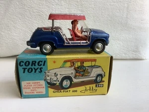 CORGI TOYS #240 GHIA-FIAT JOLLY 600 mib rare metallic - Picture 1 of 7