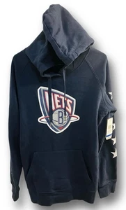 Sudadera con Capucha Brooklyn Nets New Era NBA Talla L ¡NUEVA con Etiquetas! Logo estilo antiguo - Imagen 1 de 5