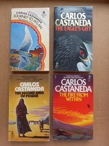 CARLOS CASTANEDA 4 Paperback Book Lot - Ixtlan/Second Ring/Fire Within/Eagle - Imagen 1 de 5