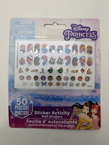 Disney Princess Finger Nail Stickers Activity 50 Pieces - Picture 1 of 2