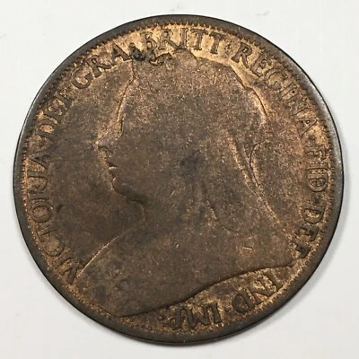 1896 United Kingdom Penny - Victoria - Good (G) KM#790 Cleaned - 6552 - Image 1 of 3