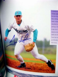 1993 Florida Marlins Yearbook autographed Trevor Hoffman, Jeff Conine Walt Weiss