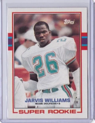 1989 TOPPS FOOTBALL #291 JARVIS WILLIAMS MIAMI DOLPHINS (ID89) - Image 1 of 2