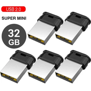 5 PCS 32GB USB 2.0 Flash Drive Memory Stick Super Tiny Pendrive USB Data Storage - Picture 1 of 11