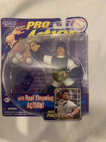 1998 Starting Lineup Mike Piazza Action Figure With Throwing Action MLB Hasbro Cover