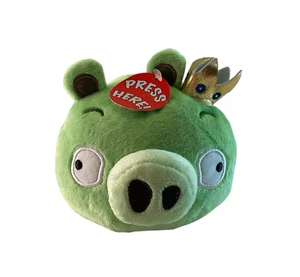 Angry Birds Plush 5" NO SOUND KING PIG Bad Piggies - Picture 1 of 9