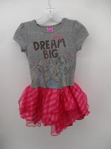 Disney Princess Girls Large 10/12 Short Puff Sleeve Round Neck Girls Dress - Picture 1 of 11