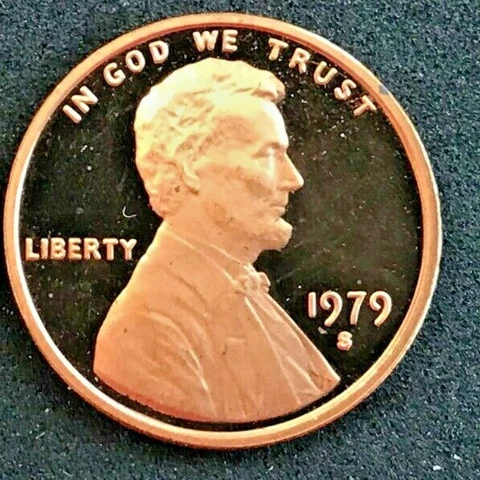 1979 S  Type 2  Lincoln cent   Gem Proof ( coin) Cover