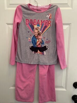 Conjunto de calça pijama Jojo Siwa Dreamer 2 peças flanela rosa tamanho grande Nickelodeon  - Imagem 1 de 4