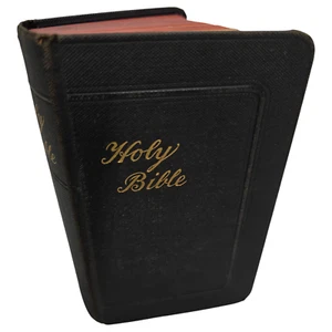 Holy Bible James Pott Old New Testaments 3.75" x 6" MCM London Samuel Bagster - Picture 1 of 16