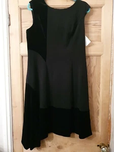 BNWT GENUINE STUNNING DKNY BLACK DRESS UK16, US14, EU44 - Picture 1 of 10