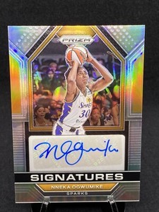 2023 Panini Prizm WNBA Signatures Nneka Ogwumike Silver Auto Los Angeles Sparks