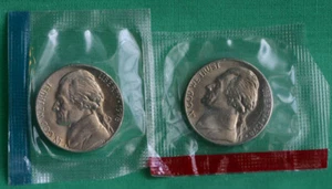 Juego de monedas de cinco centavos 1978 P and D Jefferson Nickels UNC violonchelos Estados Unidos como nuevas - Imagen 1 de 4