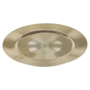 Christmas 6 Charger Plates Dinner Placemats Table Decor Starburst Gold - 33cm - Picture 1 of 4