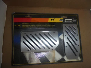 KIT DE CUBIERTA DE PEDAL TRANS AUTOMÁTICO MR JUNTA 4726G ABRAZADERA DE METAL ESTILO #4 ranurado - Imagen 1 de 4