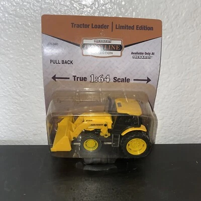 Menards Gold Line 279-2480 1/64 Tractor Loader Agri-Power Pull Back Farming - Image 1 of 4