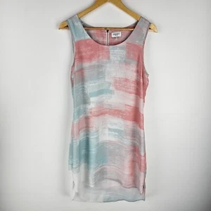 Jeanswest Tank Dress Womens 10 Hi-Low Sheath Sleeveless Hippie Chiffon Boho - Picture 1 of 7
