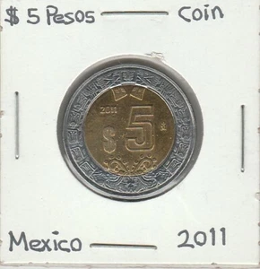 Mexico: $ 5 Pesos Coin Year 2011. - Picture 1 of 2