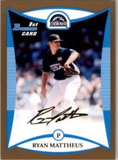 2008 Bowman Draft Prospects Gold Baseball Card Pick