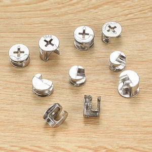 100 Pcs Furniture Cam Lock Nuts, Furniture Connecting Cam Lock Fittings Conne... - Picture 1 of 12