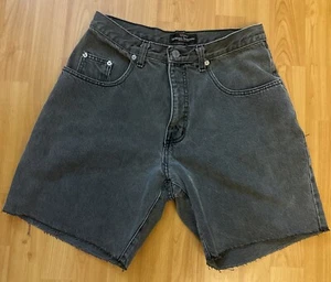 Vintage Guess By Georges Marciano Men’s Logo Grey Cutt Off Jean Shorts Size 29 - Picture 1 of 12