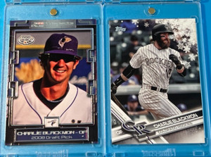 2008 TRISTAR PROSPECTS PLUS - CHARLIE BLACKMON (RC) + 2017 TOPPS HOLIDAY - SNOW