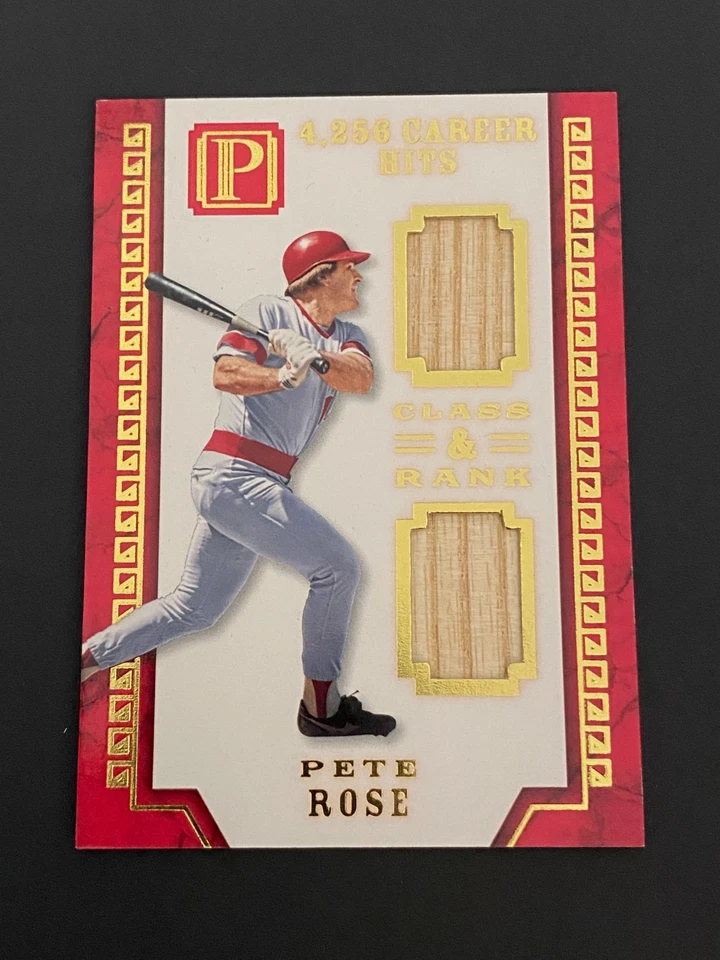 Pantheon Pete Rose Class & Rank 2016 reliquia doble 16/25 Cincinnati Reds Foto 1 de 1