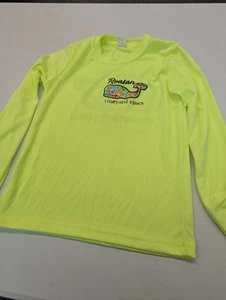 Roatan Honduras Youth Neon Yellow Long sleeve Shirt 6 Vineyard Vines - Picture 1 of 10