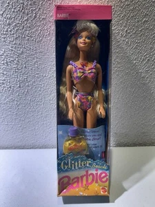 Vintage NRFB 1992 Glitter Beach Barbie Doll #3602 Mattel Glitter Lotion Rare - Picture 1 of 7