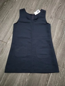 Navy Blue School Uniform Dress Jumper 6x - Picture 1 of 4