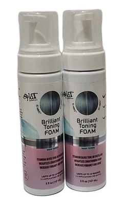 2 Splat Brilliant Acondicionador Tonificante ESPUMA - DURA HASTA DIEZ LAVADOS (TITANIO) Foto 1 de 4