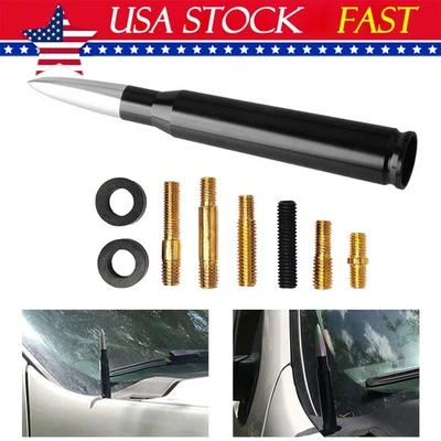 SILVER BULLET ANTENNA 50 CAL for CHEVROLET SILVERADO 1500/2500/3500/GMC SIERRA - Imagem 1 de 4