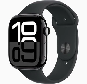 Apple Watch Series 10 [GPS 46mm case] Smartwatch with Jet Black Aluminium Case  - Photo 1 sur 3