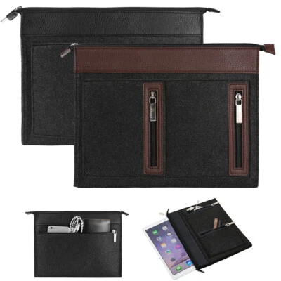 Slim Travel Work Tablet Woolen Felt Sleeve Case Zip Bag For 12.7" Lenovo Tab P12 - Image 1 of 4
