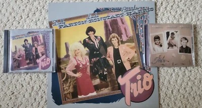 EMMYLOU HARRIS DOLLY PARTON RONSTADT TRIO LP 1987 US Warner Includes CD I & 2 - Image 1 of 4