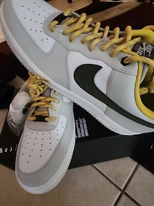 Size 15 - Nike Air Force 1 Premium Low Light Bone Cargo Khaki - Picture 1 of 5