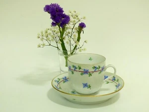 Herend Hungary Duo Blue Garland 1707/PBG Teetasse & Untertasse - Bild 1 von 7