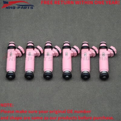 6Pcs Fuel Injectors For Toyota Sienna Solara Lexus RX400h RX330 3.3L 23250-20030 - Image 1 of 4